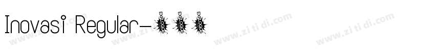 Inovasi Regular字体转换